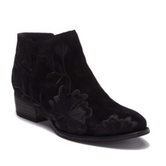 Seychelles Latern Ankle Boots Black Embroidered 10 - Picture 1 of 7